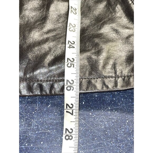 Tommy Hilfiger Mens Racing Motorcycle Leather Jacket Brown Quilted Lined Sz L - Picture 12 of 12